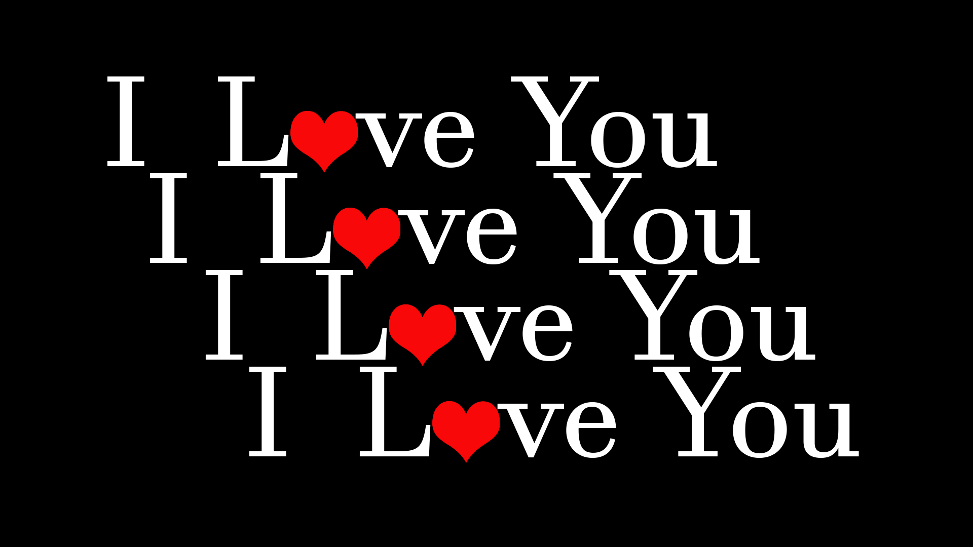 Tuyển tập 20 hình nền chữ i love you đẹp trong tình yêu